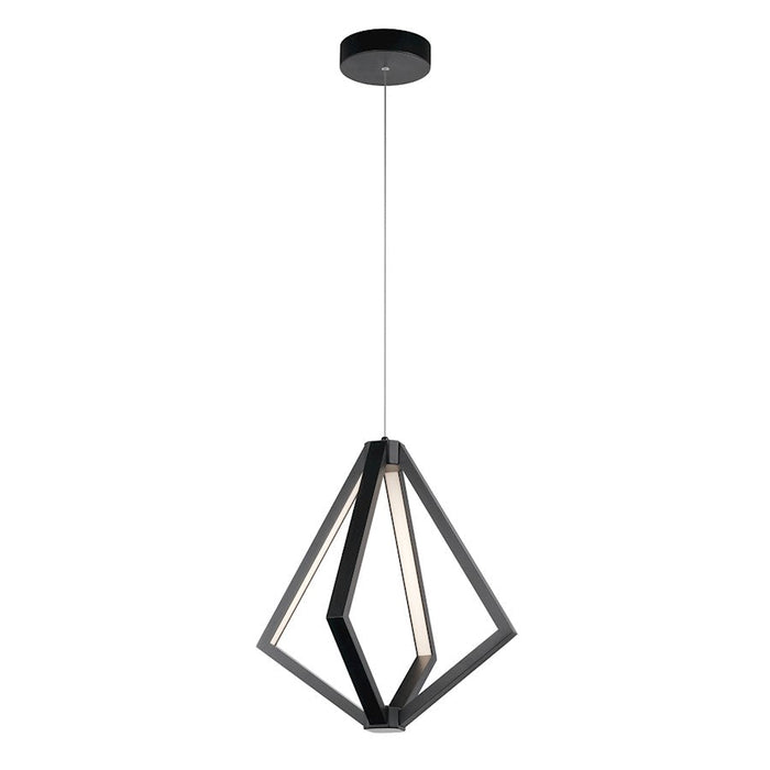 Elan Everest 4 Light LED Chandelier 1 Tier Small, Matte Black- 84091