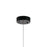 Elan Soho 1 Light LED Mini Pendant, Black/Etched Acrylic