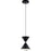 Elan Kordan 1 Light LED Mini Pendant, Matte Black/Clear Polycarbonate - 84112