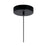 Elan Kordan 1 Light LED Mini Pendant, Matte Black/Clear Polycarbonate