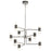 Elan Vey 9 Light 18" LED Chandelier Multi Tier, PN/Satin Etched - 84123
