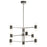 Elan Vey LED Chandelier Multi Tier, Nickel/Satin Etched