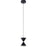 Elan Kordan LED Mini Pendant, Matte Black/Clear Polycarbonate - 84130