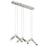 Elan Avedu 6 Lt LED Linear Chandelier, Nickel/Etched Acrylic/White - 84137