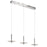 Elan Korfu 3 Light LED Linear Chandelier , Chrome/Etched Acrylic