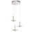 Elan Korfu 3 Light LED Cluster Pendant, Chrome/Etched Acrylic - 84140