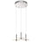 Elan Korfu 3 Light LED Cluster Pendant, Chrome/Etched Acrylic