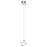 Elan Baylin 1 Light LED Mini Pendant, Chrome/White Acrylic - 84143