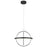 Elan Arvo LED Chandelier 1 Tier, Matte Black/Polycarbonate