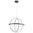 Elan Arvo LED Chandelier 1 Tier Large, Matte Black/Polycarbonate - 84162