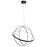 Elan Arvo LED Chandelier 1 Tier, Matte Black/Polycarbonate