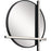 Elan Kemena LED Mirror, Matte Black/Acrylic - 84163