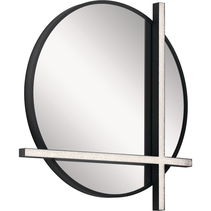 Elan Kemena LED Mirror, Matte Black/Acrylic - 84163