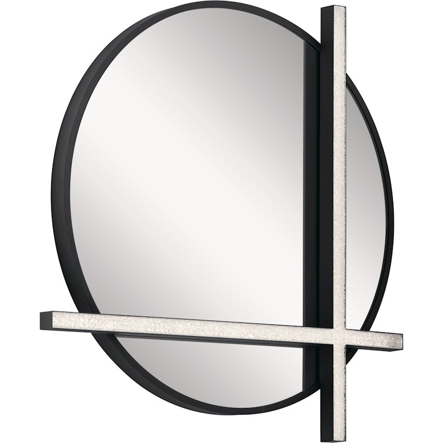 Elan Kemena LED Mirror, Matte Black/Acrylic - 84163