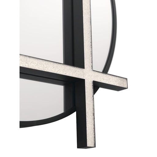 Elan Kemena LED Mirror, Matte Black/Acrylic