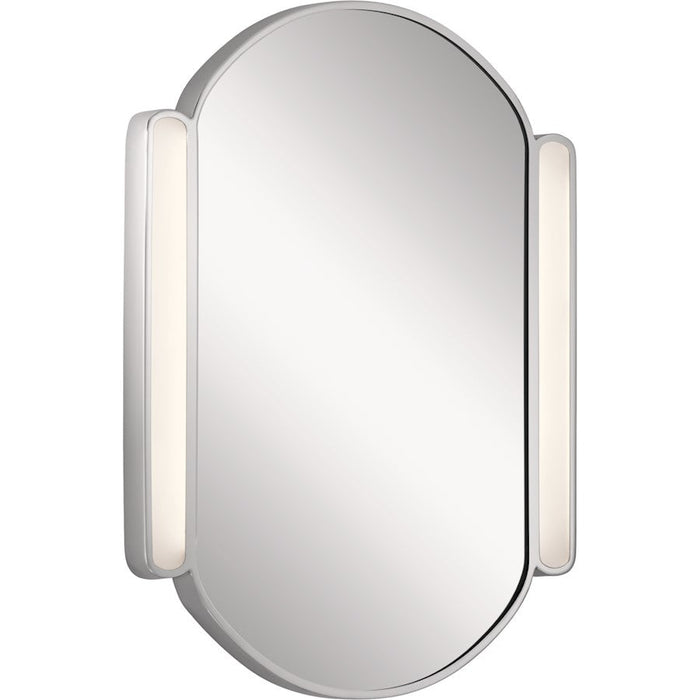 Elan Phaelan LED Mirror, Chrome/Etched Acrylic - 84165
