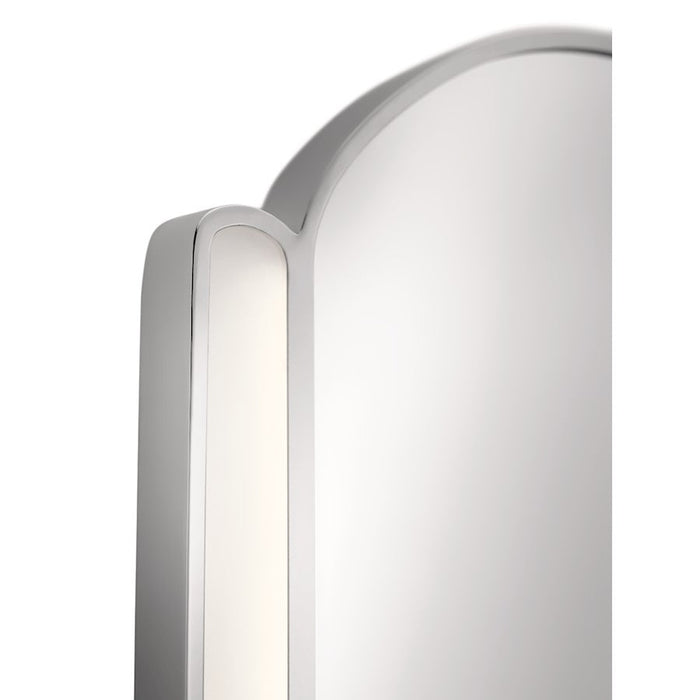 Elan Phaelan LED Mirror, Chrome/Etched Acrylic