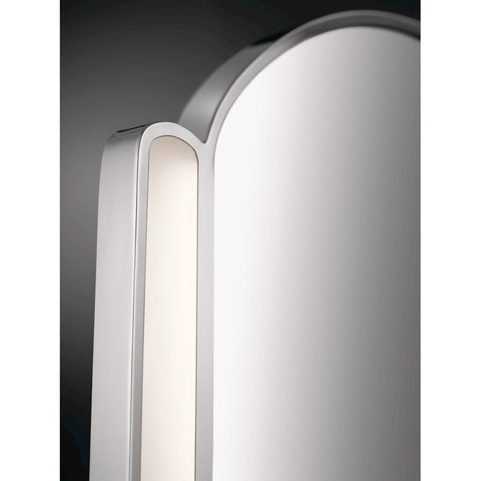 Elan Phaelan LED Mirror, Chrome/Etched Acrylic