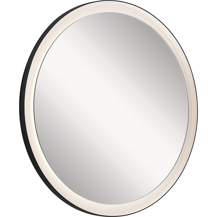 Elan Ryame 31" LED Mirror, Matte Black/Frosted Acrylic - 84169
