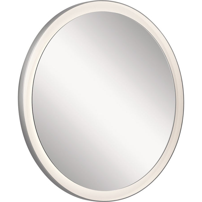 Elan Ryame 31" LED Mirror, Matte Silver/Frosted Acrylic - 84170