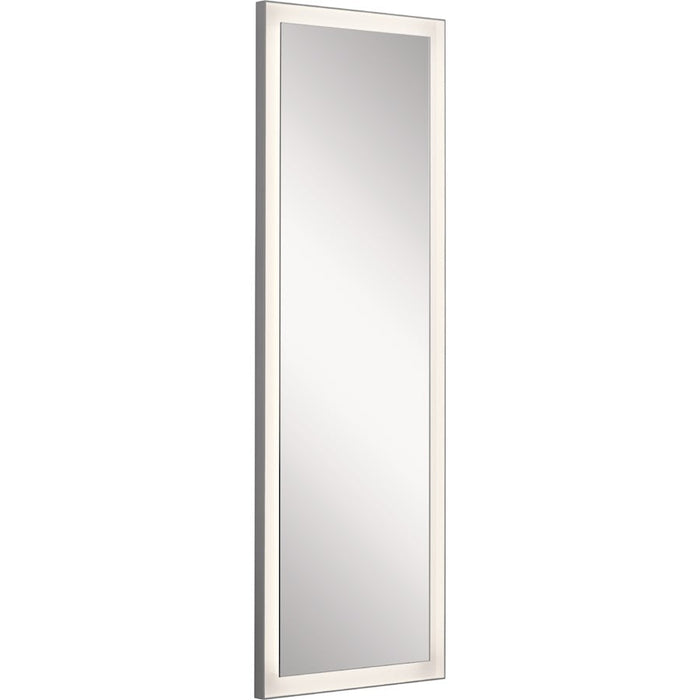 Elan Ryame 20" LED Mirror, Matte Silver/Frosted Acrylic - 84174