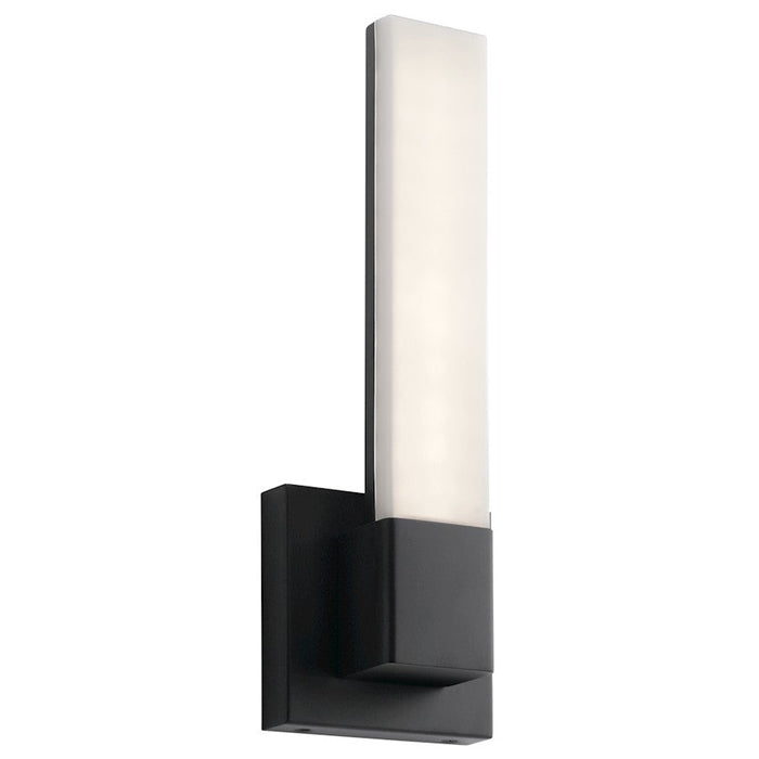 Elan Neltev 2 Light LED Wall Sconce, Matte Black/White Ploycarbonate - 84186