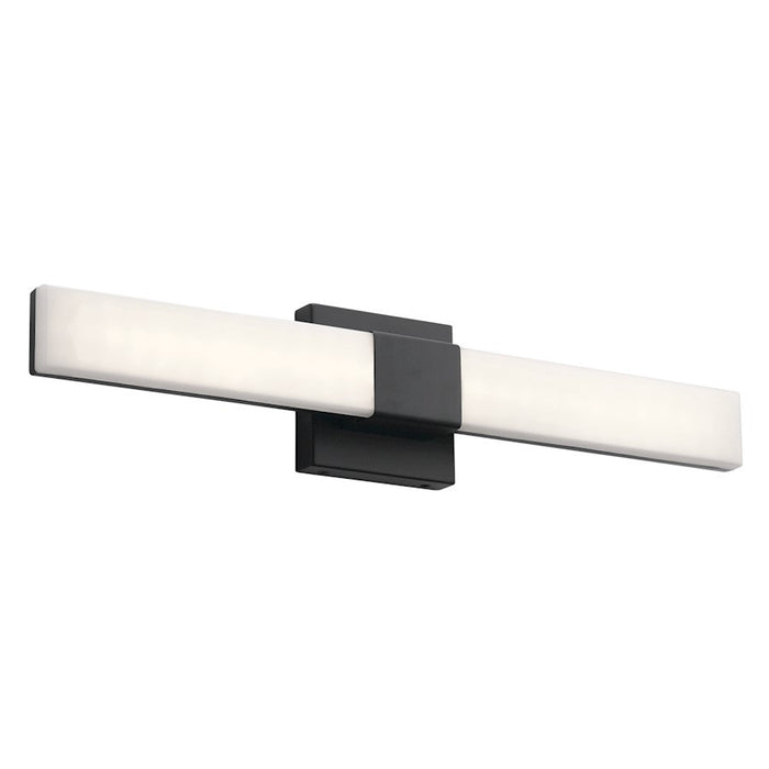 Elan Neltev 1 Light 24" LED Wall Sconce, Matte Black/Polycarbonate/White - 84187