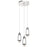 Elan Ayse 3 Light LED Cluster Pendant, Matte Black/Clear Bubble Crystal - 84189