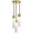 Elan Sorno 3 Light LED Cluster Pendant, Champagne Gold/Etched Opal - 84195
