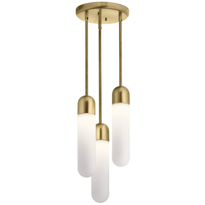 Elan Sorno 3 Light LED Cluster Pendant, Champagne Gold/Etched Opal - 84195