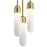Elan Sorno 3 Light LED Cluster Pendant, Champagne Gold/Etched Opal