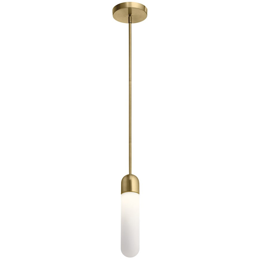 Elan Sorno LED Mini Pendant, Champagne Gold/Etched Opal - 84196