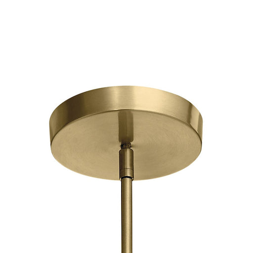 Elan Sorno LED Mini Pendant, Champagne Gold/Etched Opal