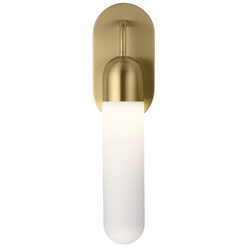 Elan Sorno LED Wall Sconce, Champagne Gold/Etched Opal
