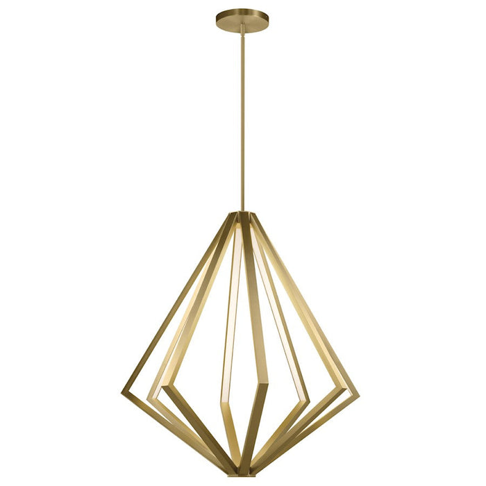 Elan Everest 8 Lt LED Chandelier 1 Tier Large, Champagne Gold/Etched - 84200