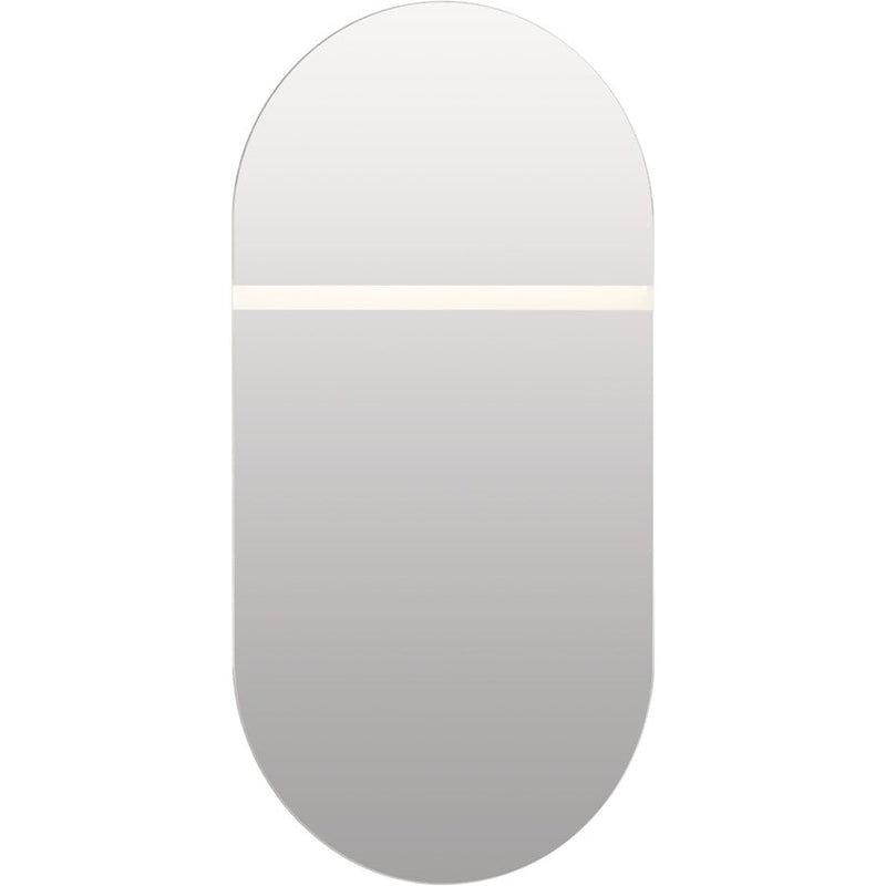 Elan Radana LED Mirror, Aluminum/Screen White