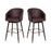 Flash Furniture Margo Barstool, Pack Of 2, Brown - 2-AY-1928-30-BR-GG