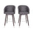 Flash Furniture Margo Barstool, Pack Of 2, Gray - 2-AY-1928-30-GY-GG