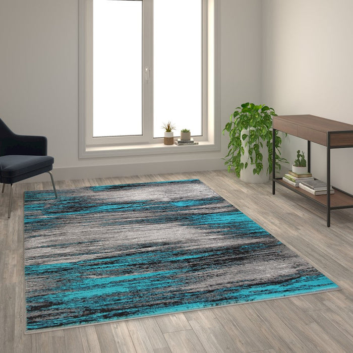 Flash Furniture Rylan 6X9 Abstract Area Rug