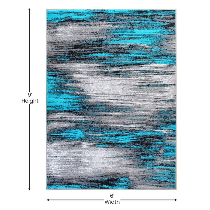 Flash Furniture Rylan 6X9 Abstract Area Rug