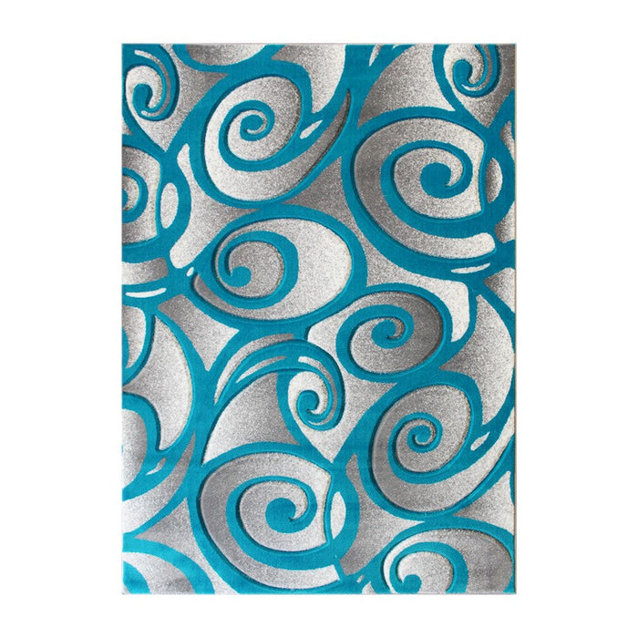 Flash Furniture Willow 5' X 7' Area Rug, Turquoise - ACD-RG241-57-TQ-GG