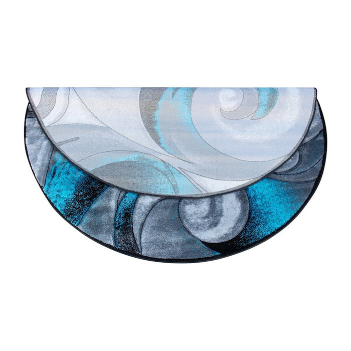 Flash Furniture Tellus Wave Area Rug, Turquoise