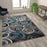 Flash Furniture Masie Swirl Area Rug, Turquoise