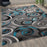 Flash Furniture Masie Swirl Area Rug, Turquoise