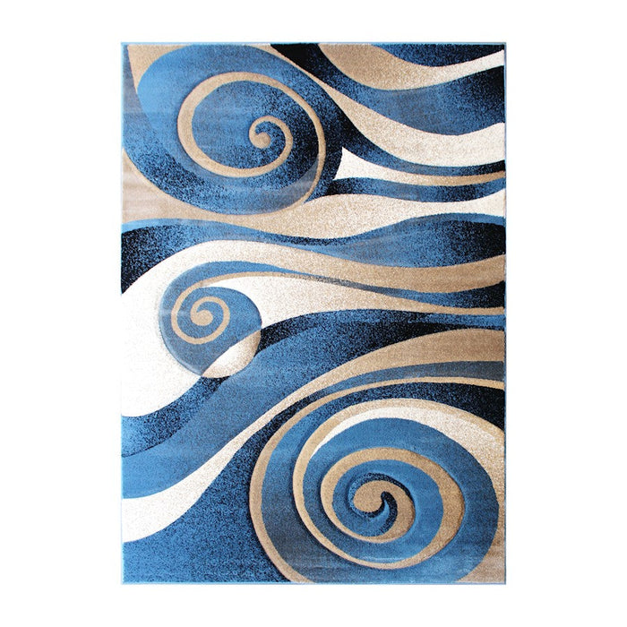 Flash Furniture Coterie 8' X 11' Area Rug, Blue/Beige - ACD-RG8AS8-811-BL-GG