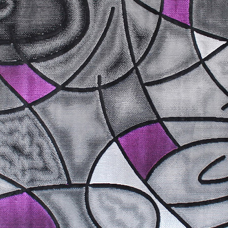 Flash Furniture Jubilee 3X5 Abstract Area Rug, Purple