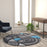 Flash Furniture Jubilee 5X5 Round Abstract Rug