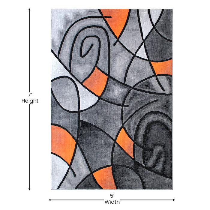 Flash Furniture Jubilee 5X7 Abstract Area Rug