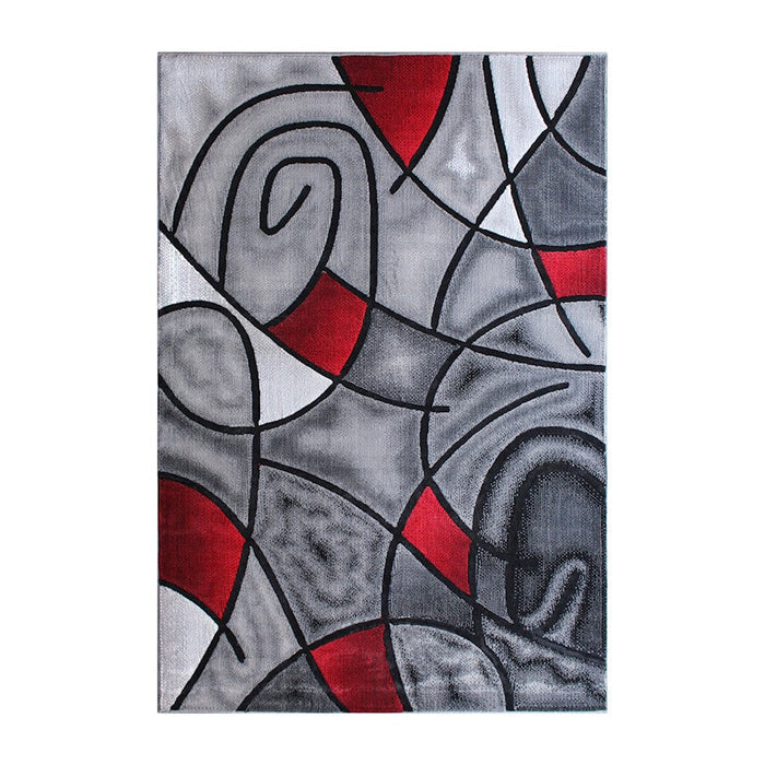 Flash Furniture Jubilee 5X7 Abstract Area Rug, Red - ACD-RGTRZ860-57-RD-GG