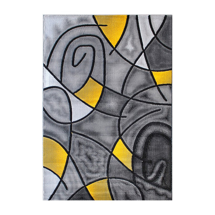 Flash Furniture Jubilee 5X7 Abstract Rug, Yellow - ACD-RGTRZ860-57-YL-GG